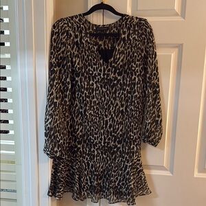 Leopard Print Women's mini dress